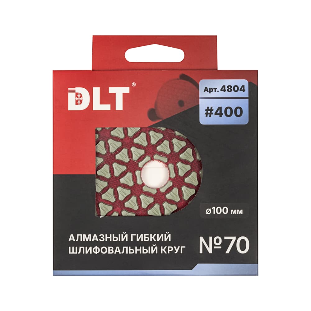 АГШК DLT №70, для сухой шлифовки, #400,100мм, арт.4804 - фото 5