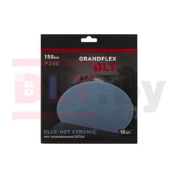 Круг шлифовальный сетка DLT GrandFlex BLUE-NET CERAMIC, P240, 150 мм, 10шт, (керамика), арт.3035 - фото 3
