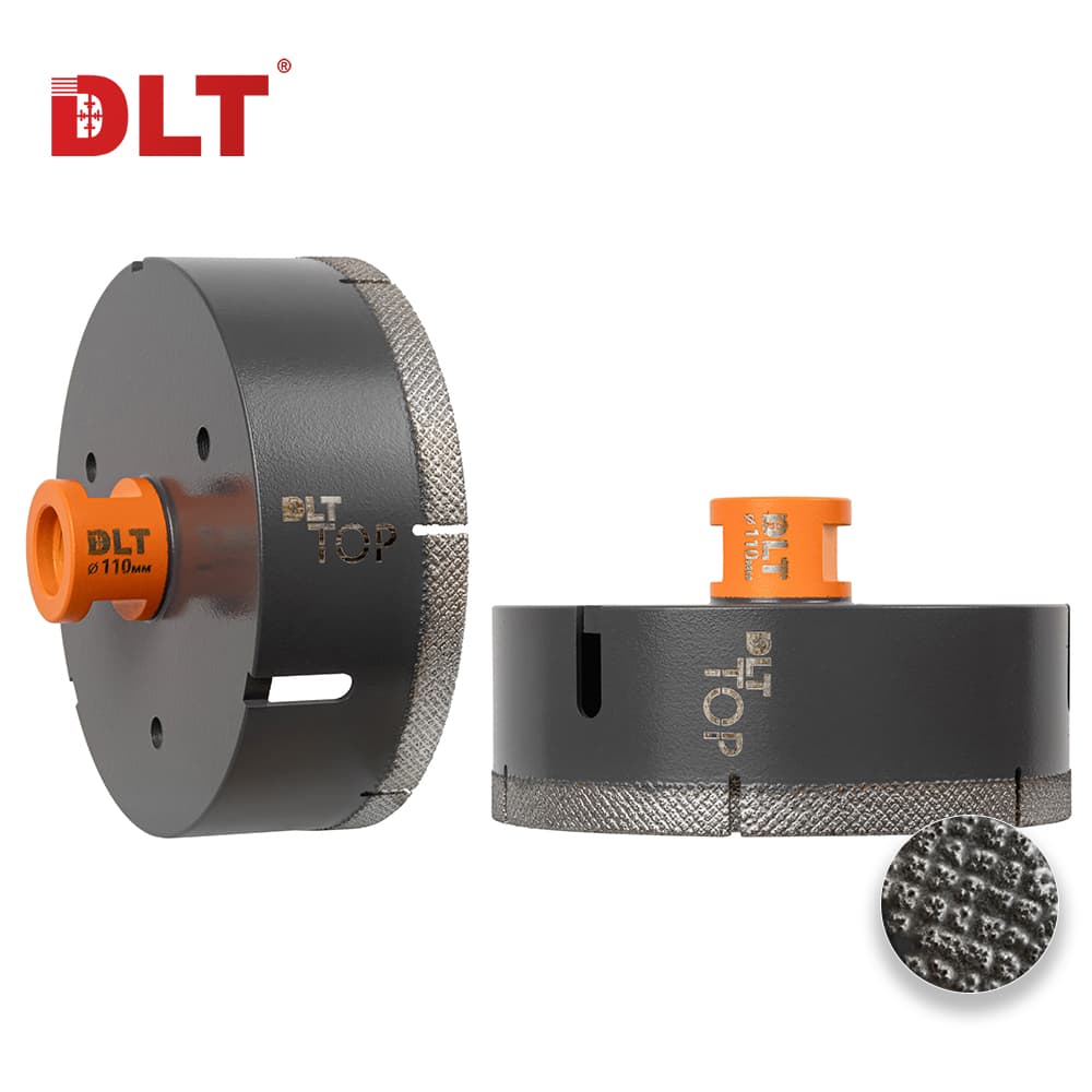 Коронка алмазная для керамогранита и камня DLT TOP, 110мм, арт.2110