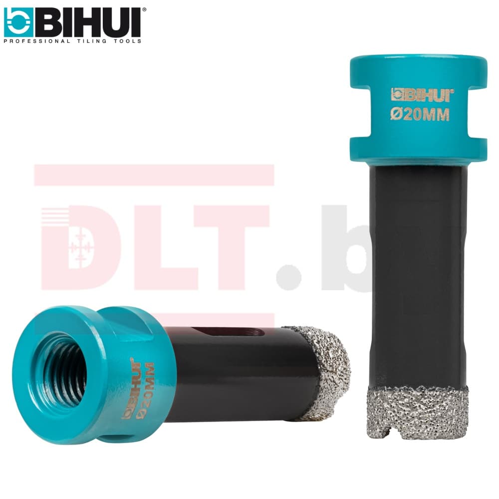 Коронка алмазная по керамограниту BIHUI, 20мм (вакуумная пайка), арт.DBDF20
