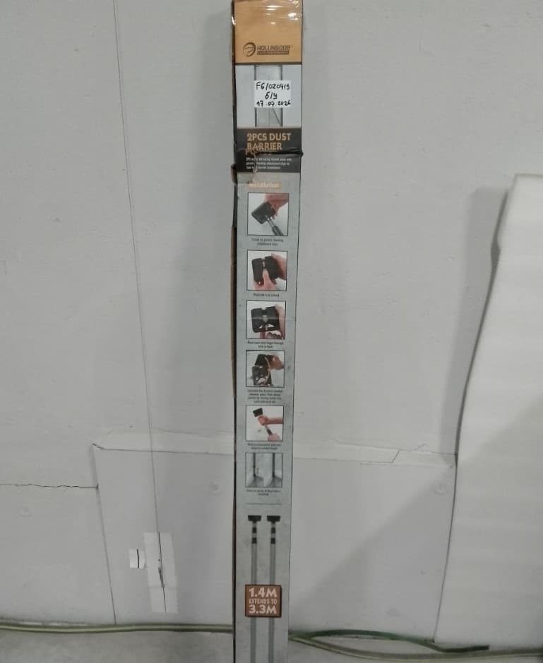 Набор распорных штанг для пылезащитного барьера Rollingdog 140-330см, 2шт, сталь, серия Professional, арт.40084 (ycenka) - фото 3