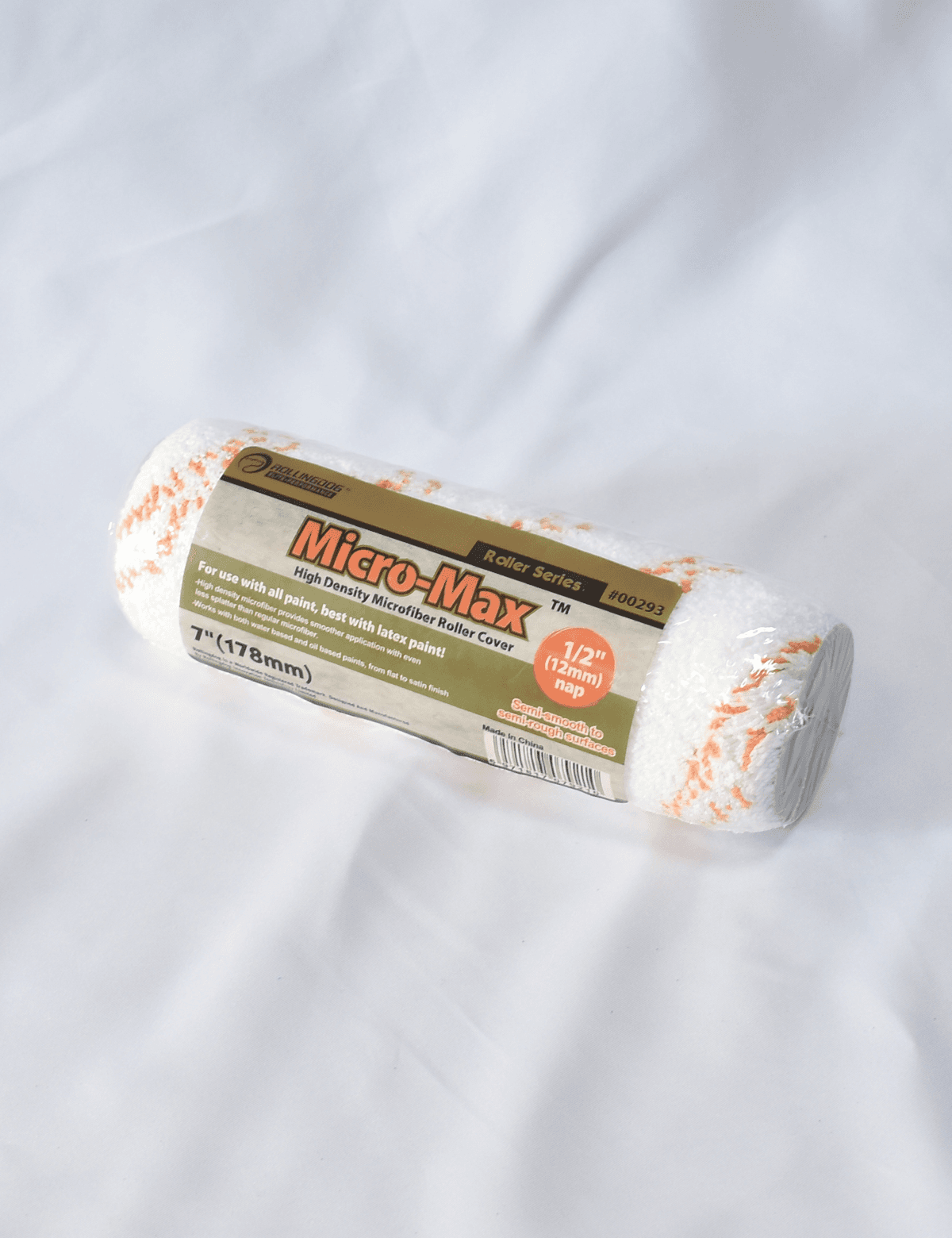 Валик Rollingdog High Density 180мм, ворс 12мм, для бюгеля 8мм, микрофибра, арт.00293 - фото 9