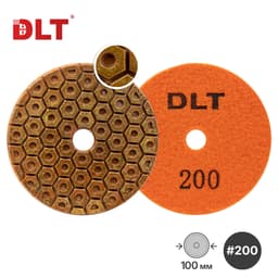 АГШК DLT №10, для сухой шлифовки, #200, 100мм, арт.1185