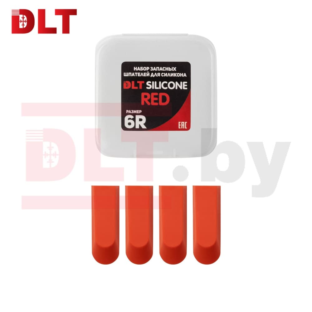 Набор запасных шпателей для DLT Silicone, (размер 6R-red), КРАСНЫЕ, арт.1756