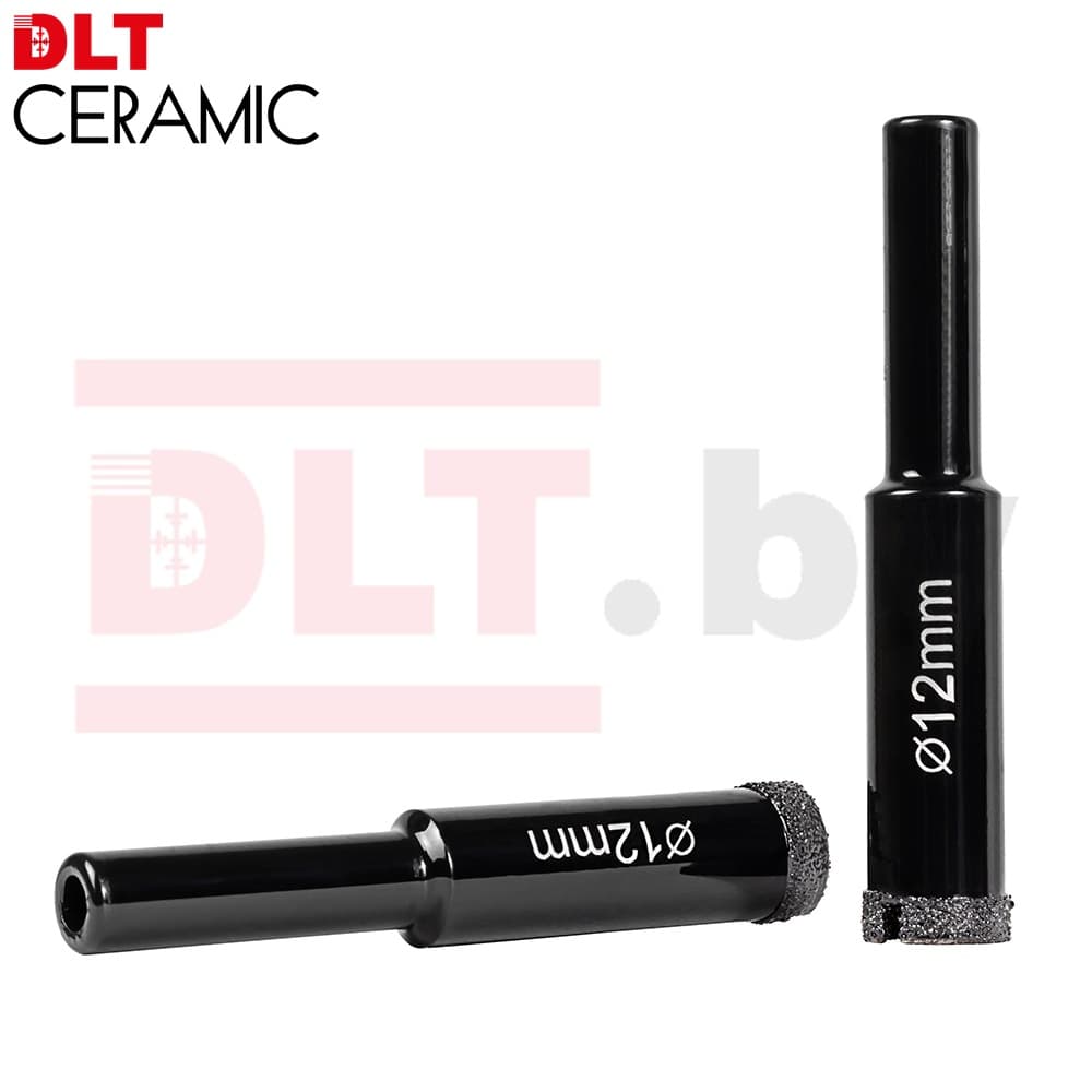 Алмазная коронка по плитке и керамограниту DLT CERAMIC, 12мм, арт.0041