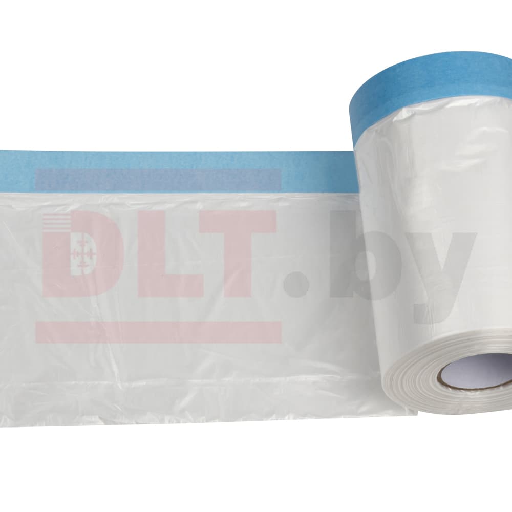 Укрывное полотно на малярной ленте Rollingdog WASHI-SHIELD 8 мкм, 55см*30м, арт.81449 - фото 2