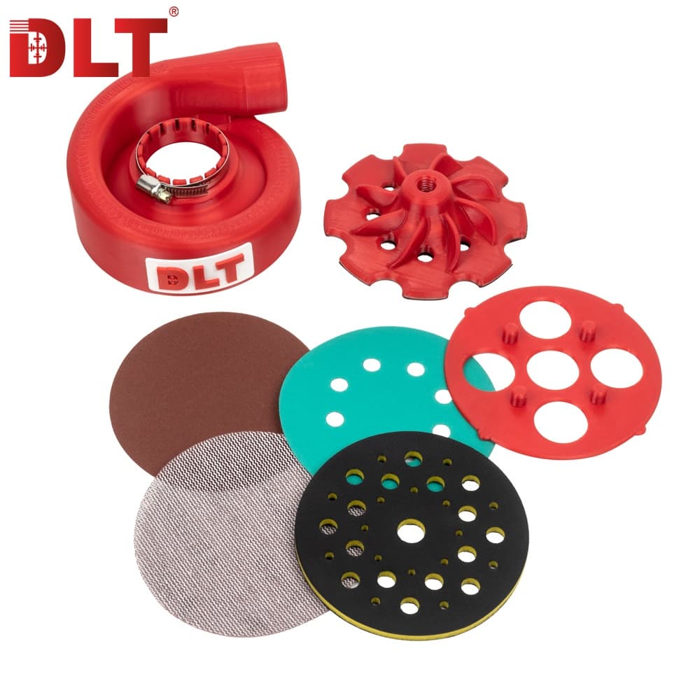 Кожух для УШМ (болгарки) DLT Y125BL, пылеотвод-улитка, под наждачку, арт.5830