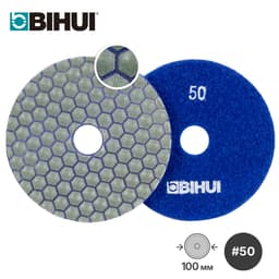Алмазный гибкий круг (черепашка) BIHUI Ø100мм, #50, арт.DPP405