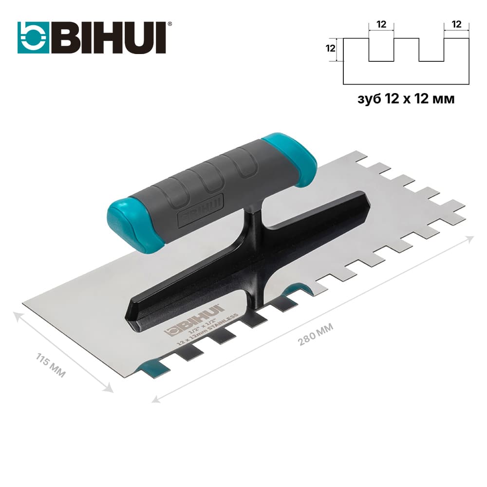 Гребенка BIHUI 280*115мм, зуб 12мм, арт.PTSS12