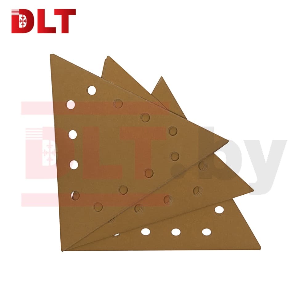 Треугольник шлифовальный DLT GrandFlex GOLD, P220, 285мм, 10шт, (на бумаге, оксид алюминия), арт.3493