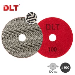 Гальванический  гибкий шлифовальный круг DLT №14, #100, арт.1478