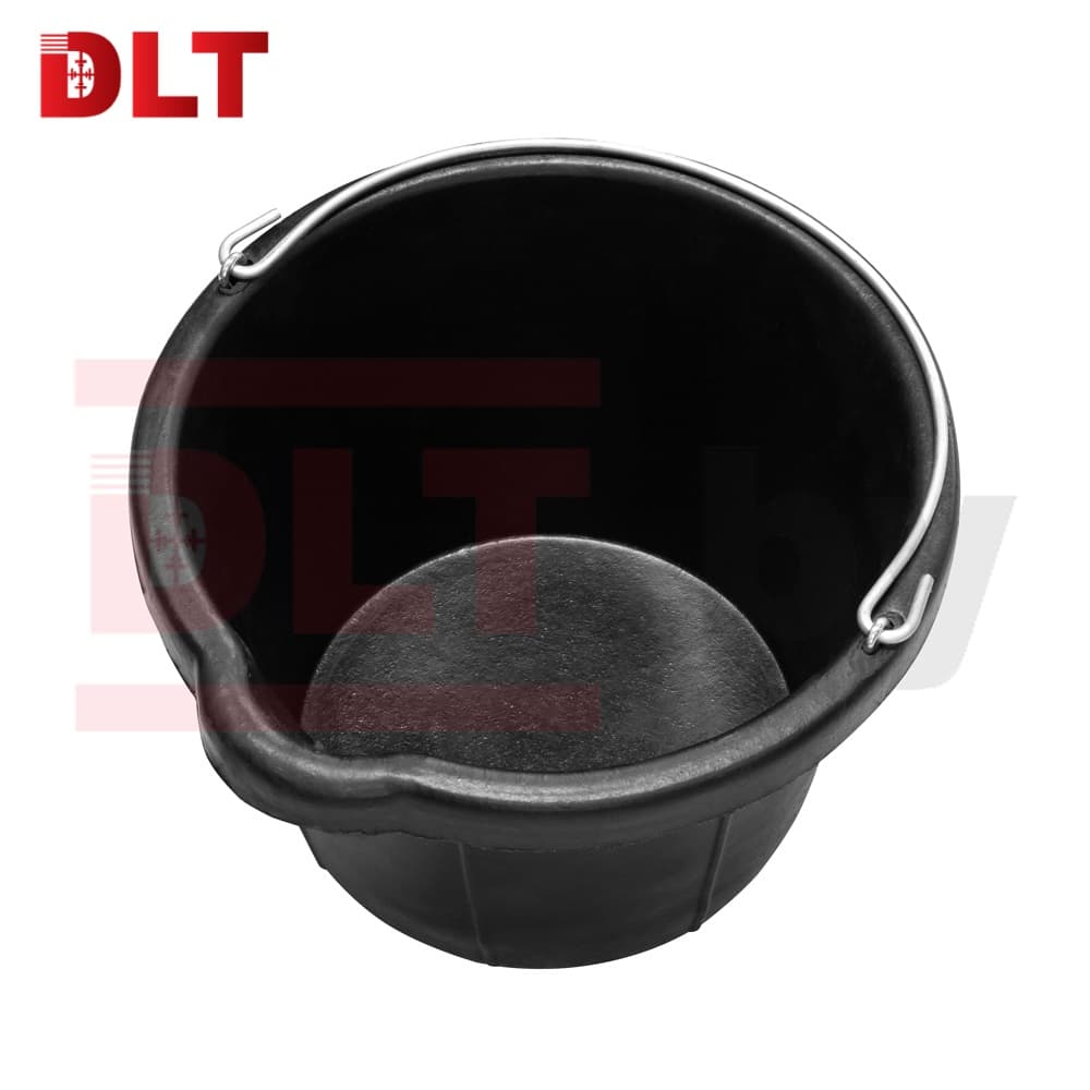 Ведро строительное гибкое, широкое, DLT, 10л (факт. 9л), тип RUBBERBUCK, арт.2904
