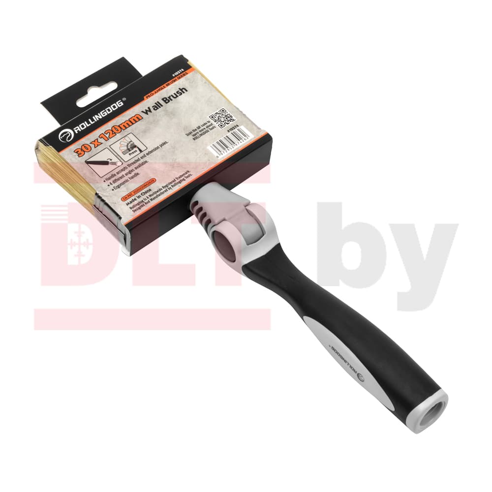 Кисть макловица поворотная Rollingdog PRO-ANGLE 30*120мм, синтетика, арт.10574 - фото 6