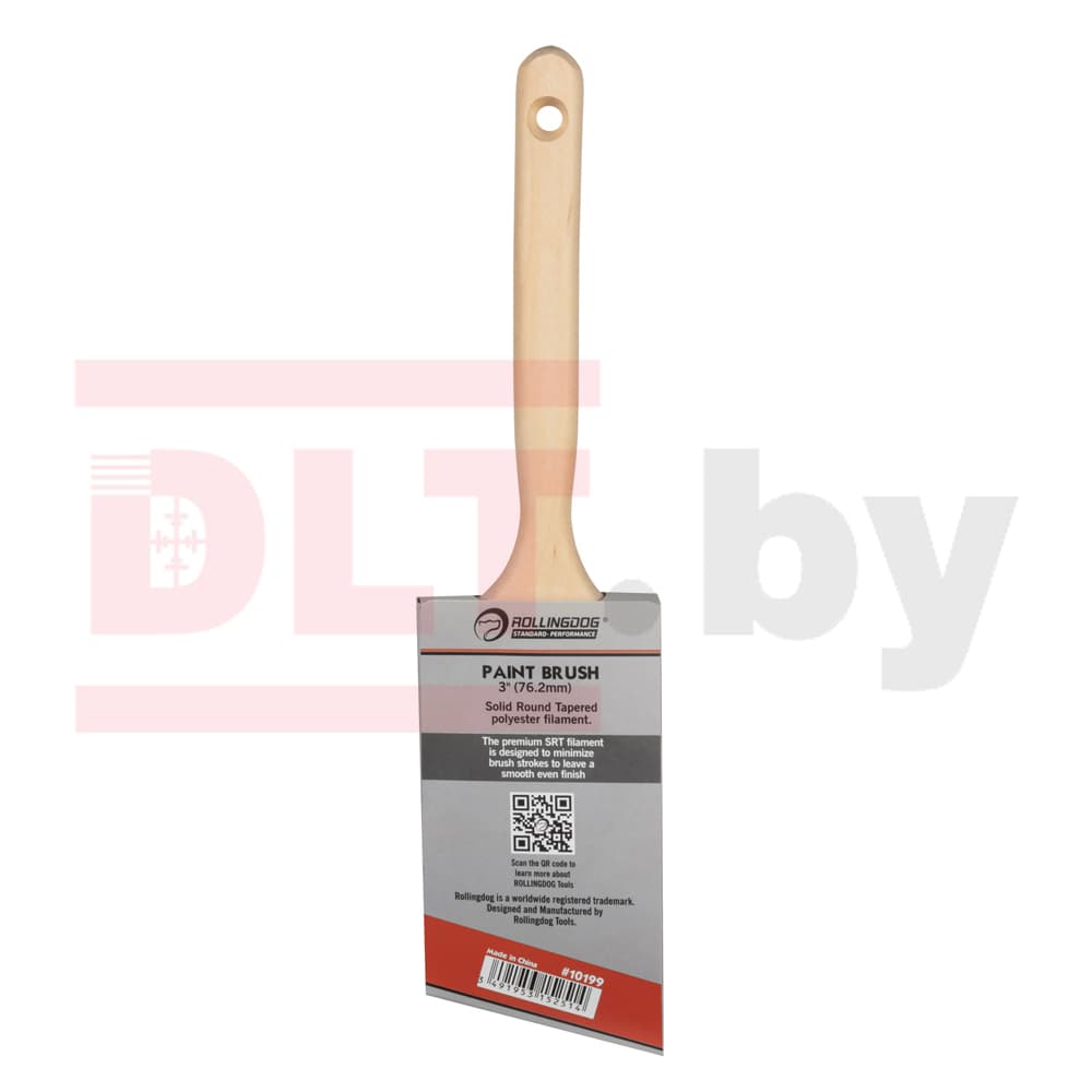 Кисть Rollingdog W1000 75мм, угловой срез, синтетика, серия Professional, арт.10199 - фото 4