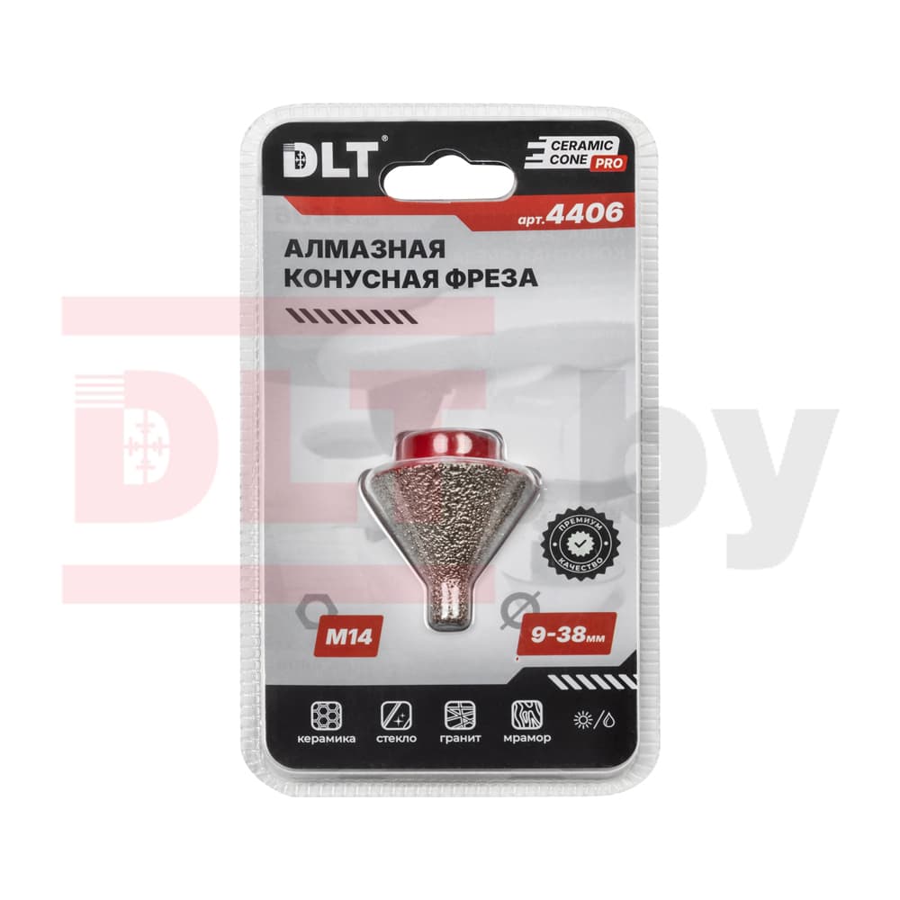Алмазная конусная коронка фреза DLT CERAMIC CONE PRO, 9-38мм, арт.4406 - фото 4