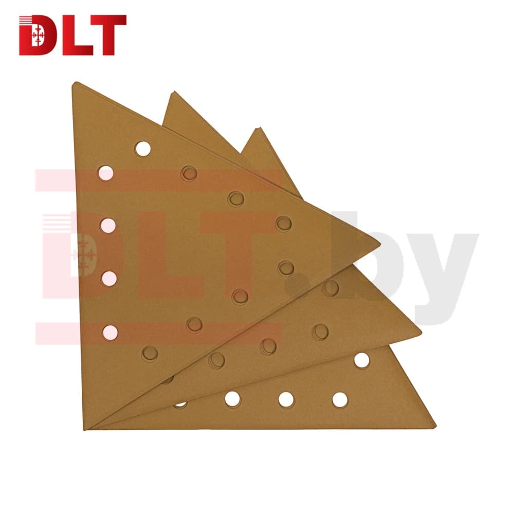 Треугольник шлифовальный DLT GrandFlex GOLD, P240, 285мм, 10шт, (на бумаге, оксид алюминия), арт.3494