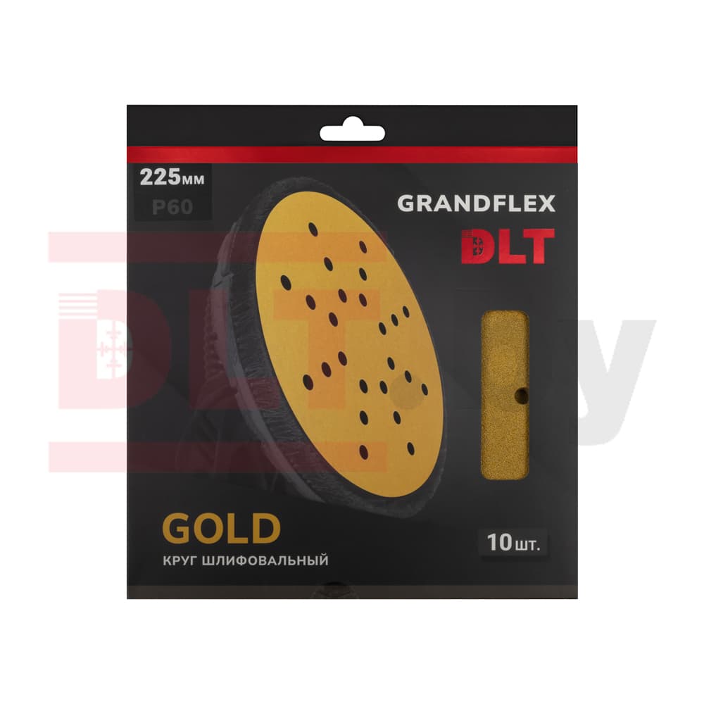 Круг шлифовальный DLT GrandFlex GOLD, P60, 225мм, 10шт, (на бумаге, оксид алюминия), арт.4515 - фото 3