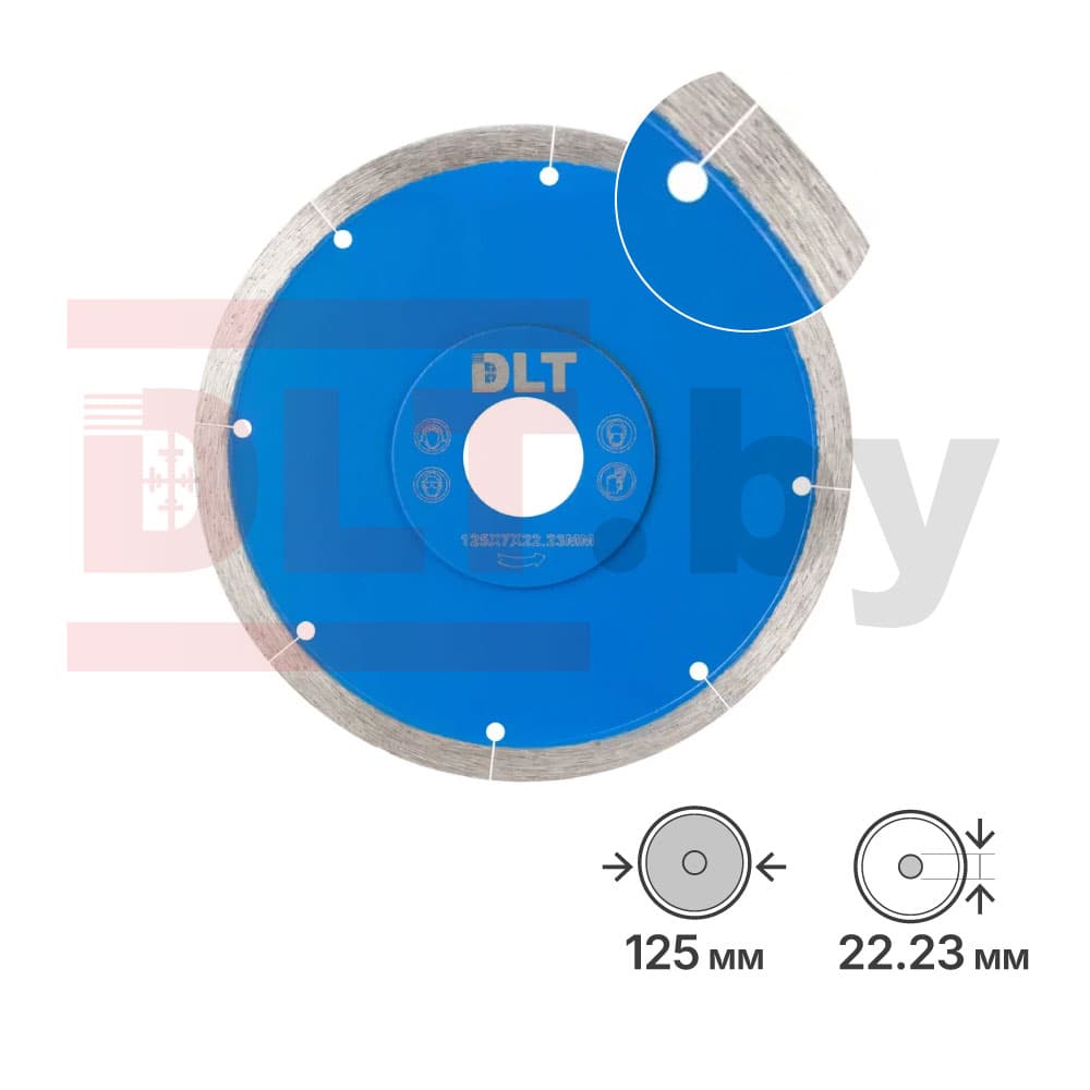 Алмазный диск DLT №8 (Slim-CERAMIC super thin), 125х1,2мм, арт.1481