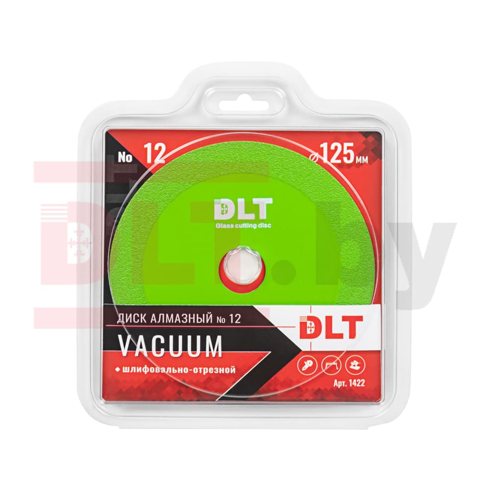 Универсальный шлифовально-отрезной алмазный диск DLT №12 VACUUM, 125мм, арт.1422 - фото 4
