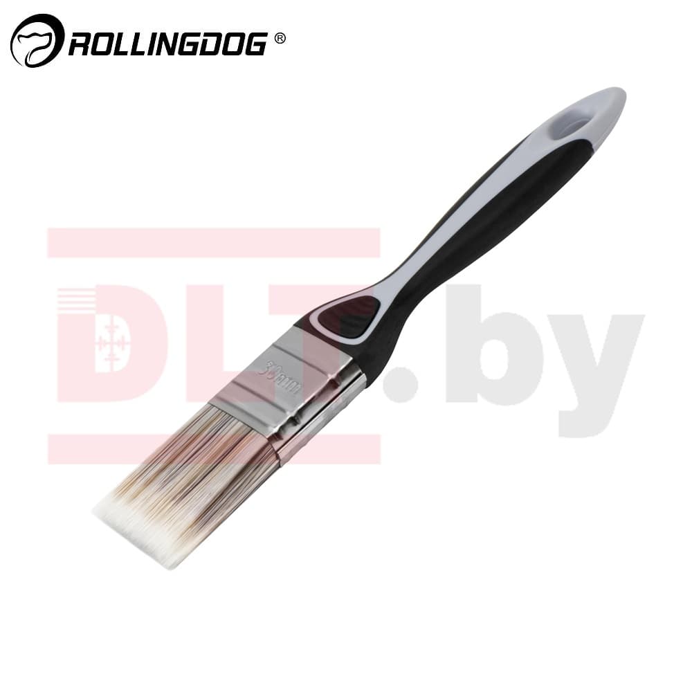 Кисть Rollingdog BT1000 30мм, прямой срез, полиэстер, серия Professional, арт.10345