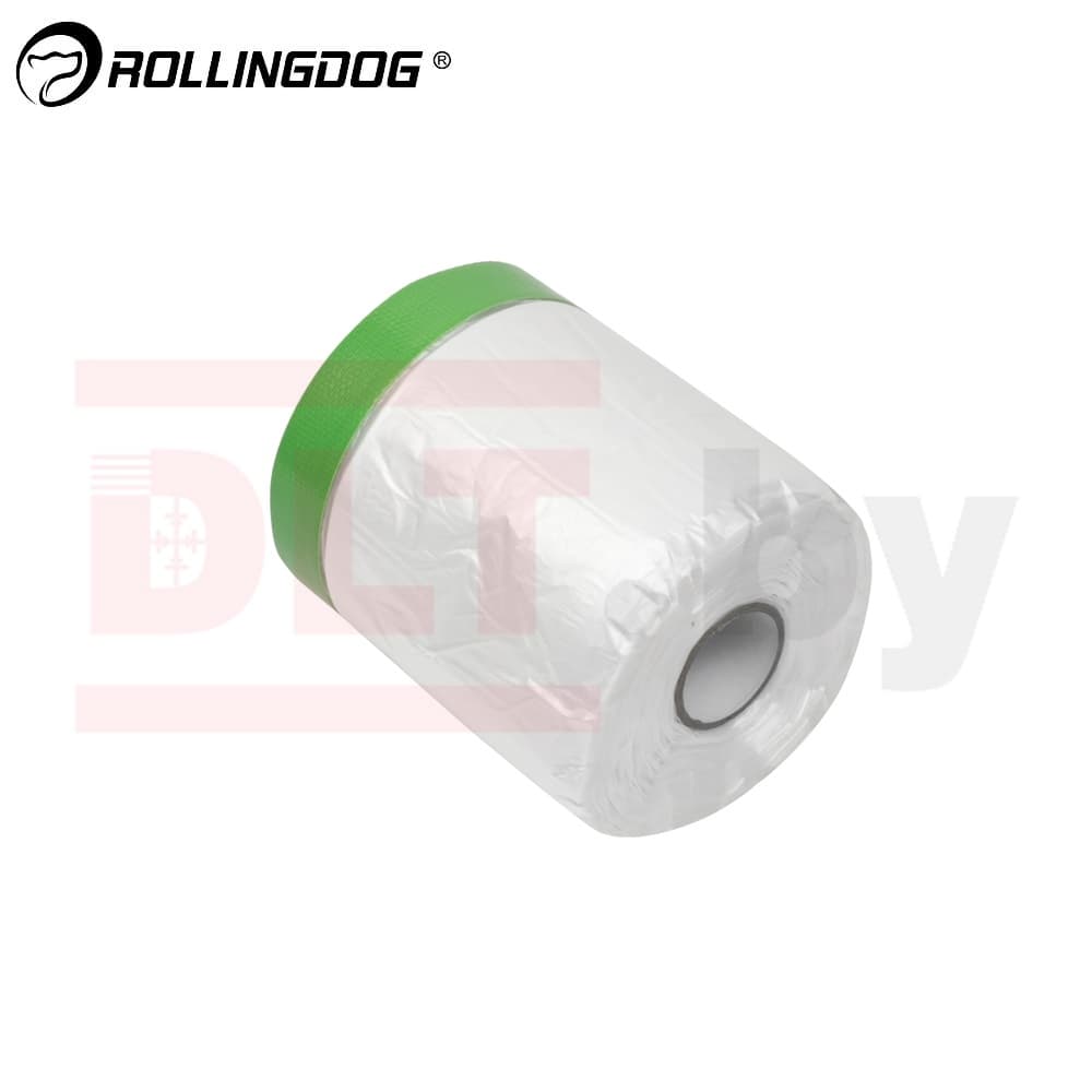 Укрывное полотно на малярной ленте Rollingdog DUCT-SHIELD 8мкм, 110см*15м, арт.80507