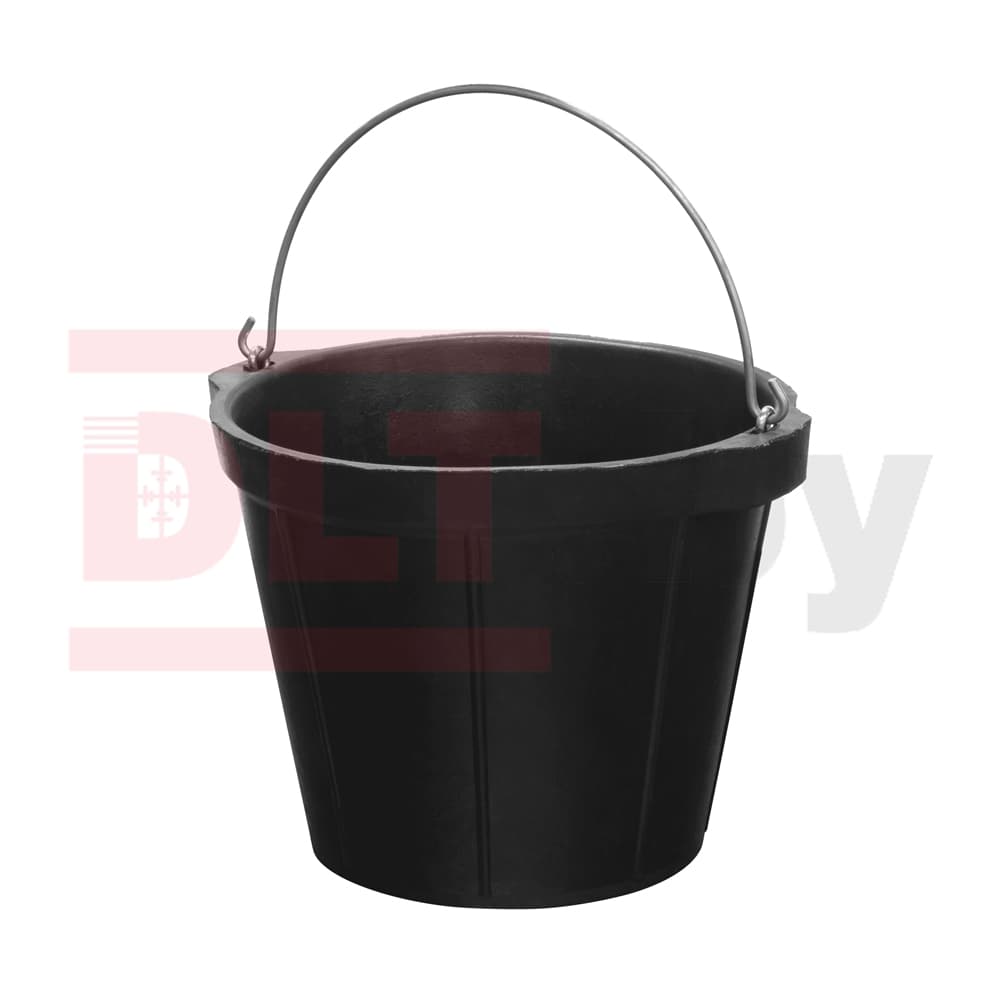 Ведро строительное гибкое усиленное, DLT, 8л (факт. 7,6л), тип RUBBERBUCK, арт.2901 - фото 3