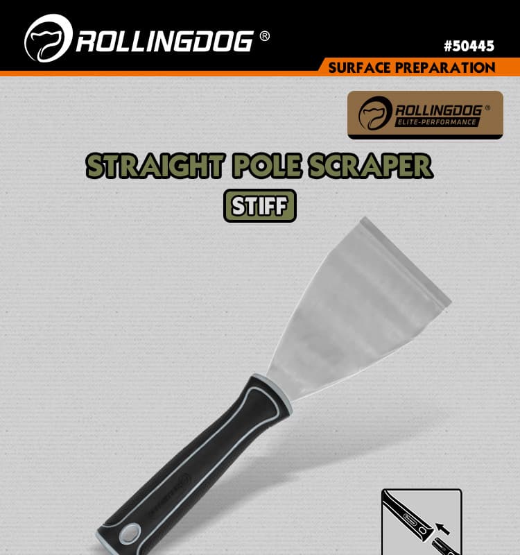 Шпатель-скребок Rollingdog 3&amp;quot; (75мм), изогнутый, защелка/конус, арт.50445 - фото 3