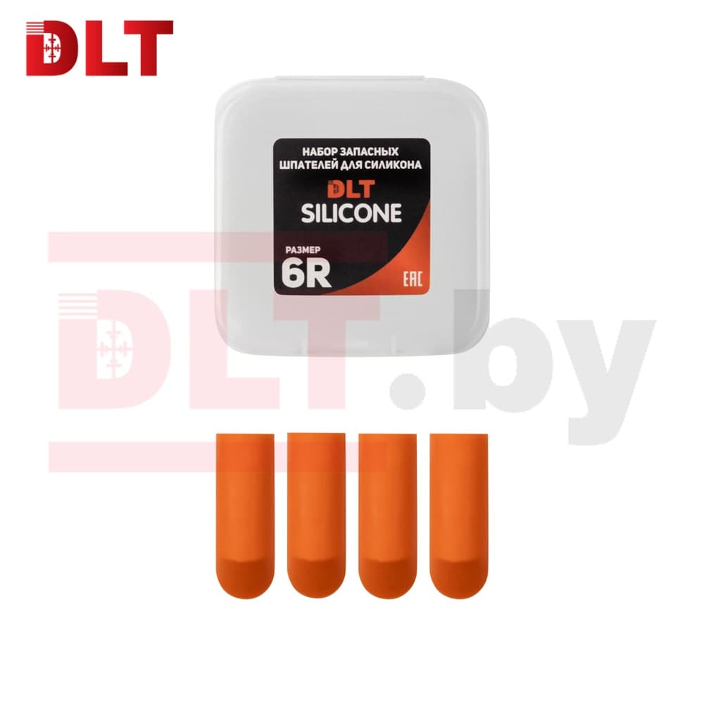 Набор запасных шпателей для DLT Silicone, (размер 6R), ОРАНЖЕВЫЕ, арт.1747