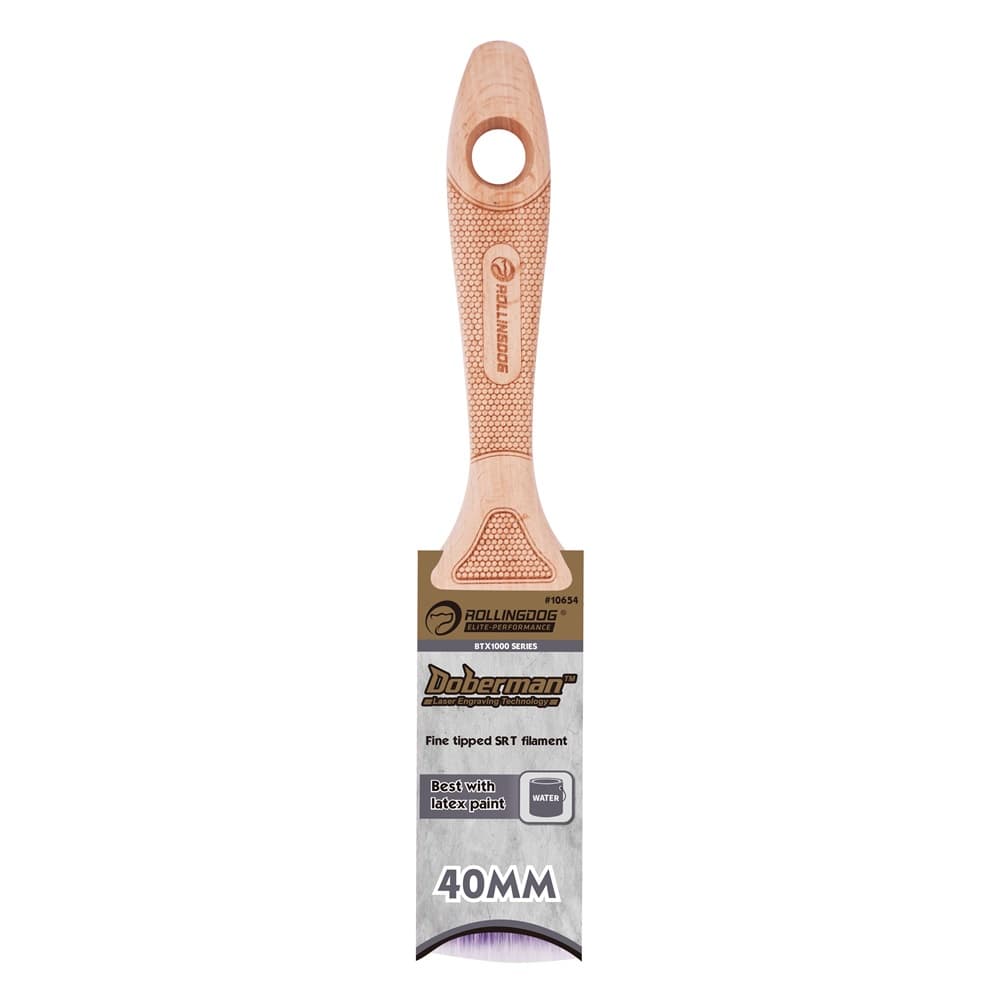 Кисть Rollingdog BTX1000 40мм, прямой срез, синтетика, серия Elite, арт.10654 - фото 2