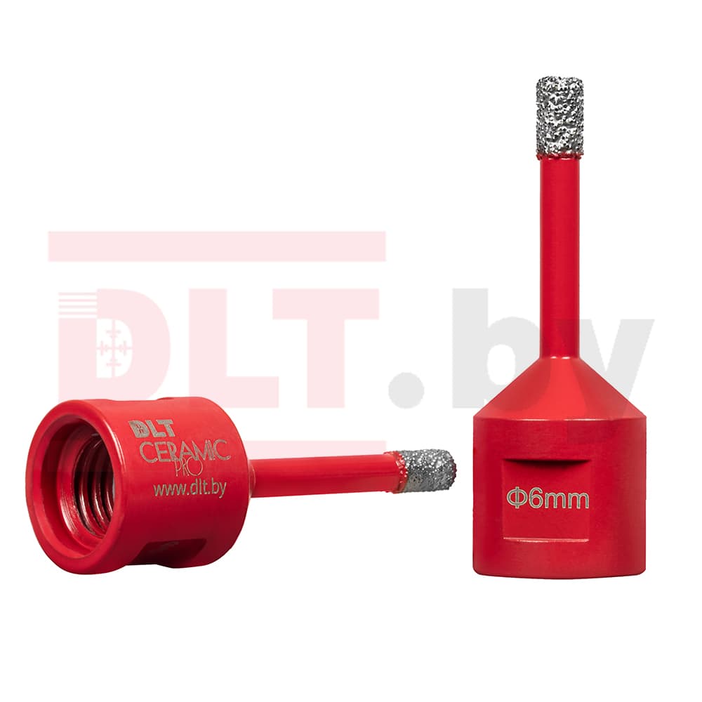 Алмазная коронка по керамограниту DLT CERAMIC PRO,6мм, арт.0492
