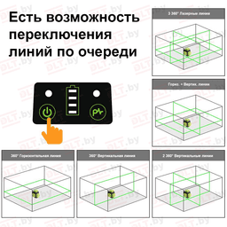 Лазерный уровень (нивелир) Huepar B03CG, арт.0337 - фото 12