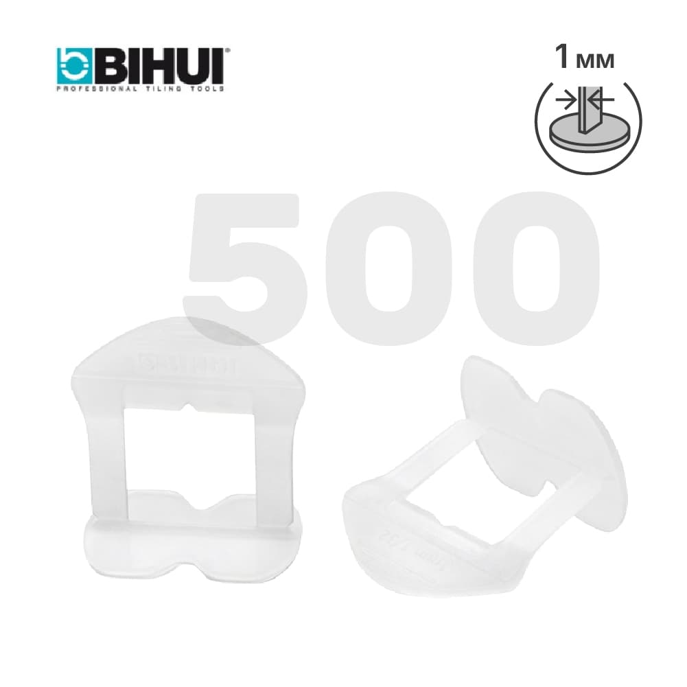 Зажим для системы выравнивания плитки (СВП) BIHUI 1мм, 500шт, арт.BLS1500