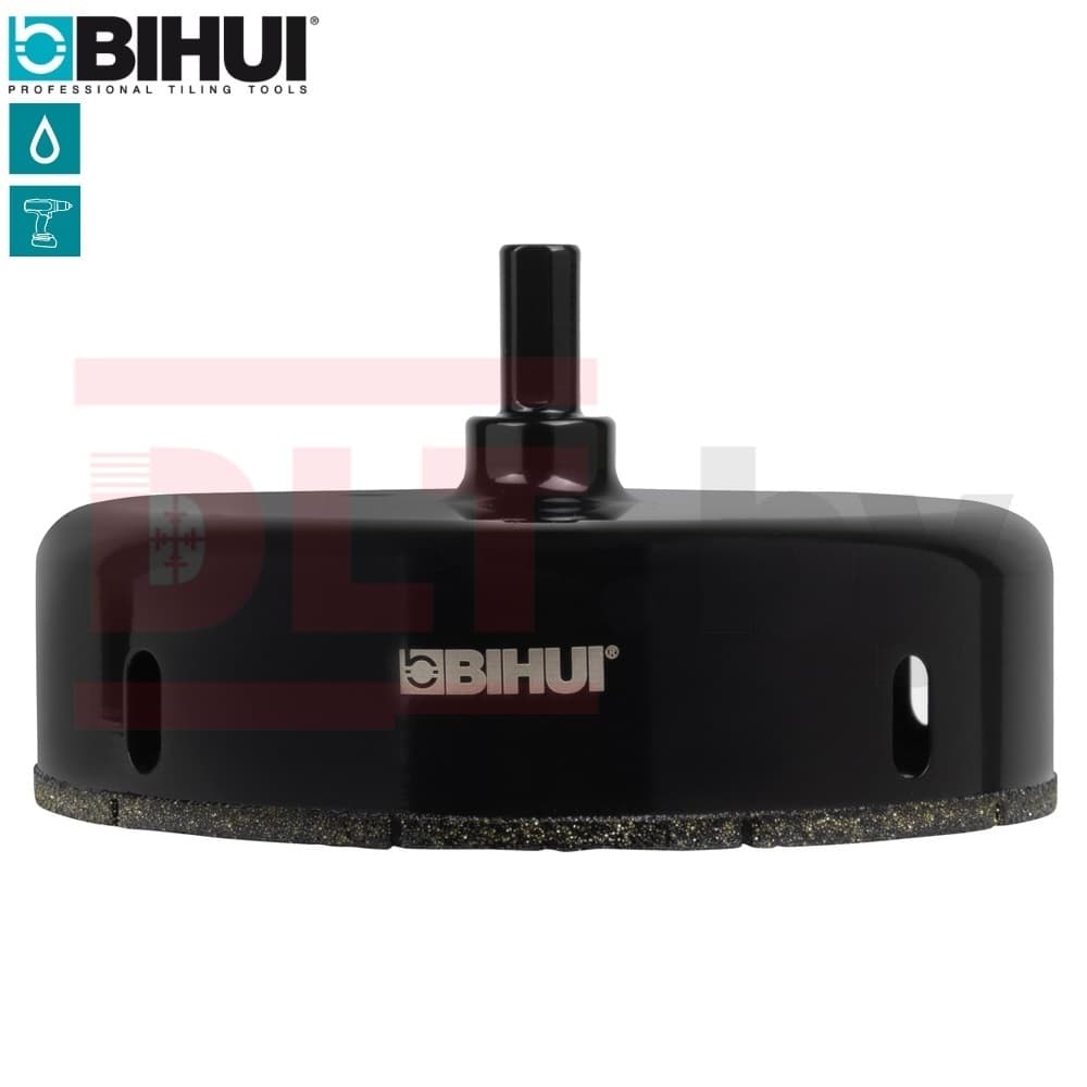 Алмазная коронка по стеклу и керамике BIHUI (гальваническая алмазная коронка), 125мм, арт.DBW125 - фото 4