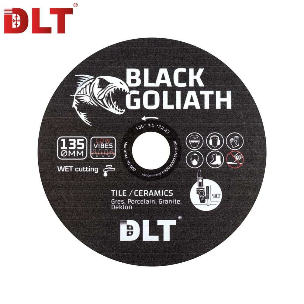 Алмазный диск DLT Black Goliath (ЗАВОДСКОЙ РЕЗ), 135x1,5мм из черной смолы, арт.5228