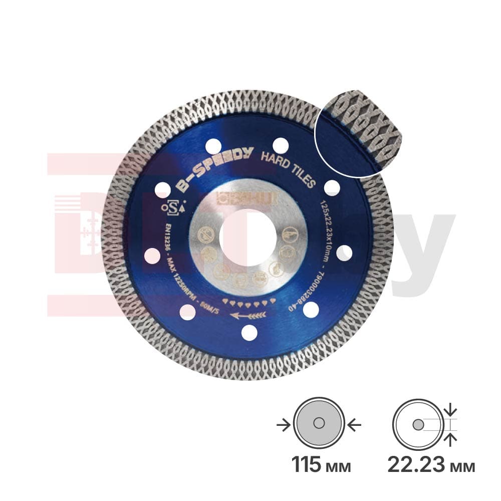Алмазный диск BIHUI B-SPEEDY, 115х1,1мм, арт.DCDM115