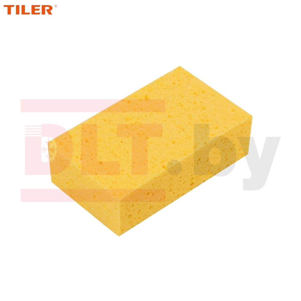 Губка строительная для затирки Tiler, 165*100*50мм, целлюлозная, арт.5001