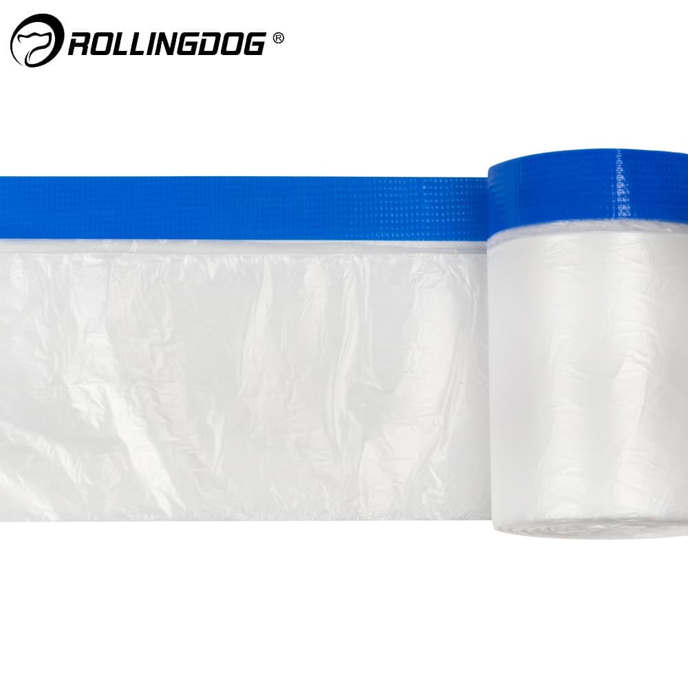 Укрывное полотно на малярной ленте Rollingdog STUCCO TAPE 110см*15м, арт.81537