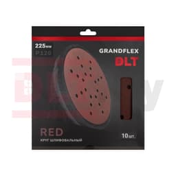 Круг шлифовальный DLT GrandFlex RED, P120, 225мм, 10шт, (на бумаге, оксид алюминия), арт.4508 - фото 3