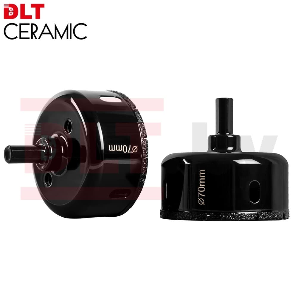 Алмазная коронка по плитке и керамограниту DLT CERAMIC, 70мм, арт.0048