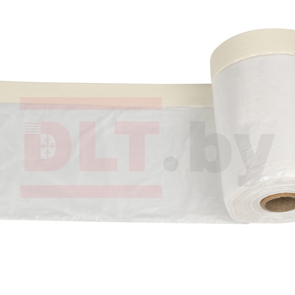 Укрывное полотно на малярной ленте Rollingdog Masking Film 8мкм, 55cм*30м, арт.80046 - фото 2