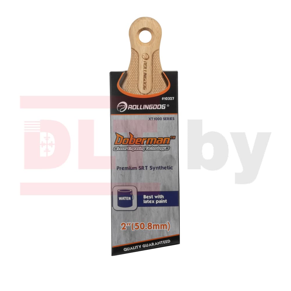 Кисть с короткой ручкой Rollingdog 50мм, угловой срез, синтетика, серия Professional, арт.10327 - фото 3