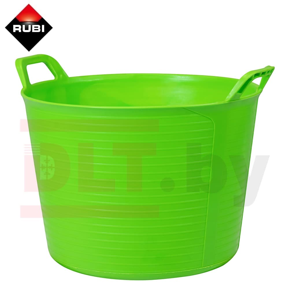 Ведро строительное гибкое RUBI (зеленое), 40л, арт.88725