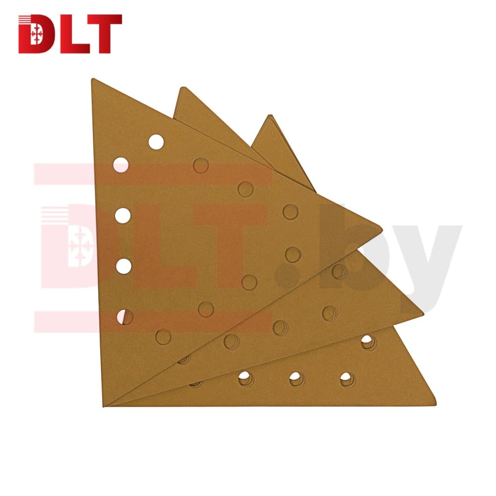 Треугольник шлифовальный DLT GrandFlex GOLD, P120, 285мм, 10шт, (на бумаге, оксид алюминия), арт.3490