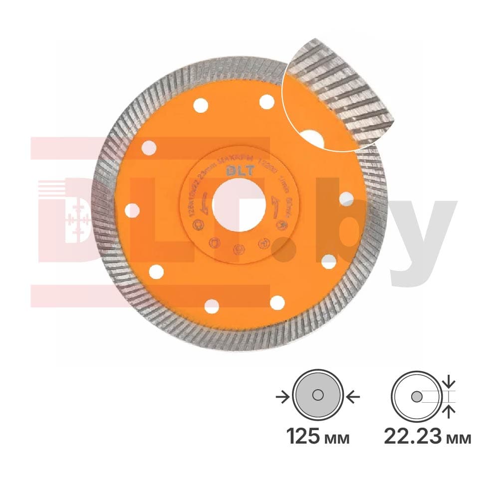 Алмазный диск DLT №3 (KING), 125х1,2мм, арт.1287