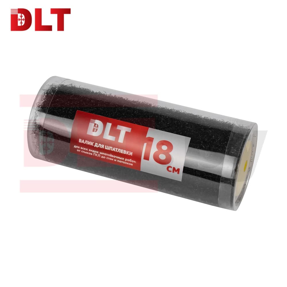 Валик для нанесения шпатлевки DLT 18см, ворс 10мм, для бюгеля 8мм,  арт.1823 - фото 2