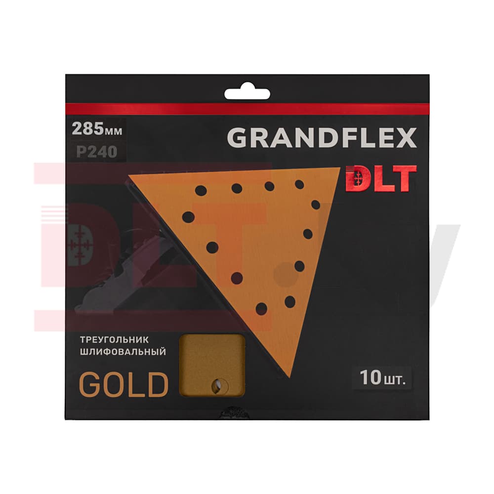 Треугольник шлифовальный DLT GrandFlex GOLD, P240, 285мм, 10шт, (на бумаге, оксид алюминия), арт.3494 - фото 3