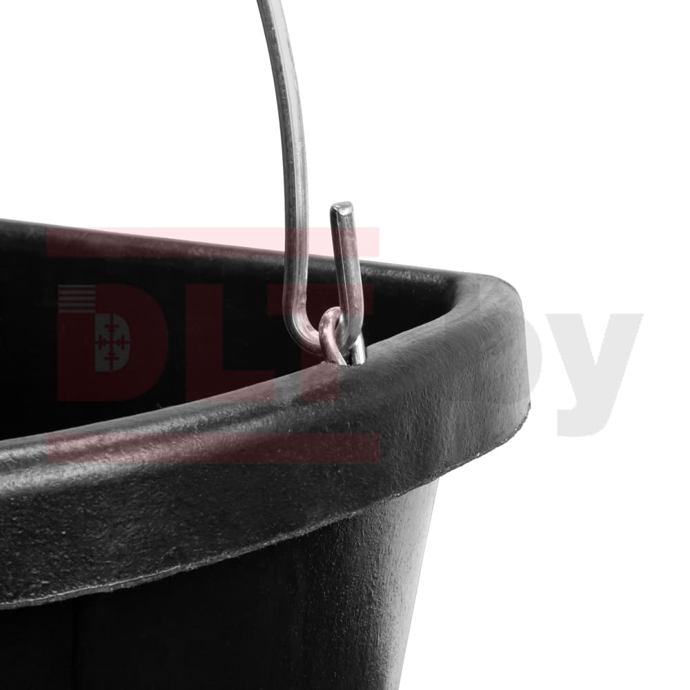 Ведро строительное гибкое с плоским краем, DLT, 17л (факт. 15,5л), тип RUBBERBUCK, арт.2906 - фото 5