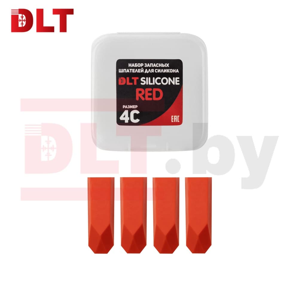 Набор запасных шпателей для DLT Silicone, (размер 4С-red), КРАСНЫЕ, арт.1753