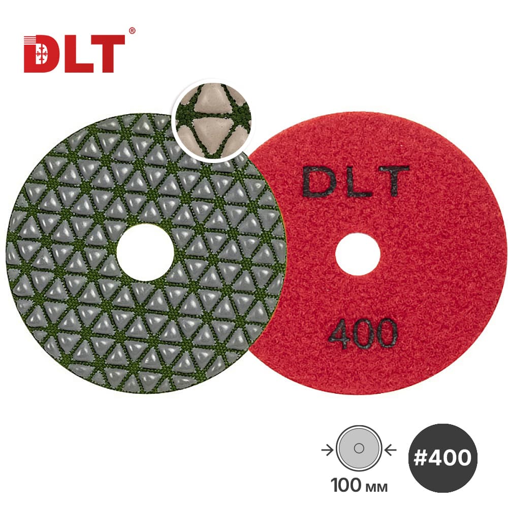 АГШК DLT №2, для сухой шлифовки, #400, 100мм, арт.1165