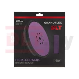 Круг шлифовальный DLT GrandFlex FILM-CERAMIC, P220, 225мм, 10шт, (на плёнке, керамика точной формы), арт.3458 - фото 3
